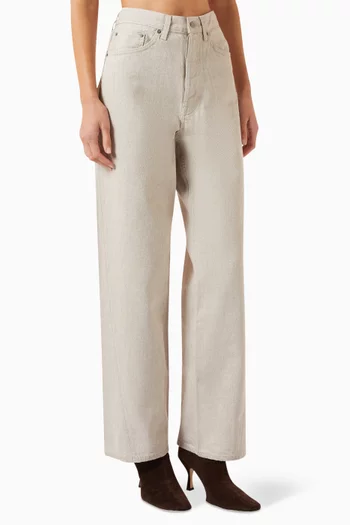 Facade Straight-leg Jeans in Denim