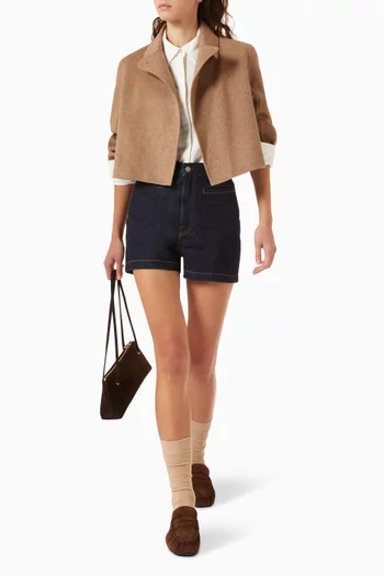 Pocket-detail Shorts in Denim