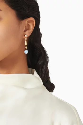 Écume Drop Earrings in 18kt Gold Vermeil