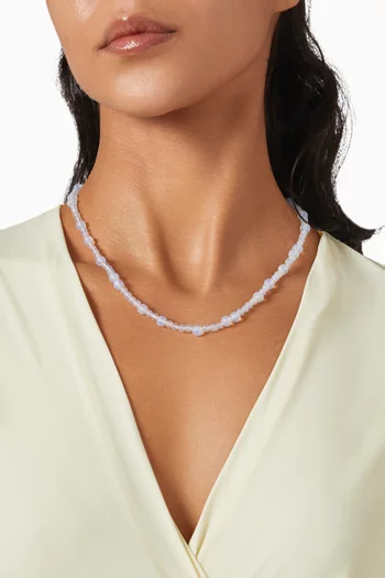 Modulor Opalite 20" Necklace in Sterling Silver