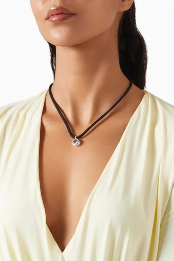 Brise-soleil Cord Necklace in Sterling Silver