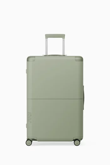 Checked Expandable Casesafe Suitcase