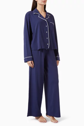 Pony Shirt & Pants Pyjama Set in Cotton-blend