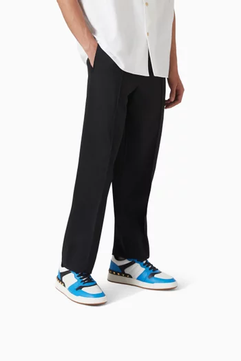 Freedots Two-Tone Sneakers in Leather
