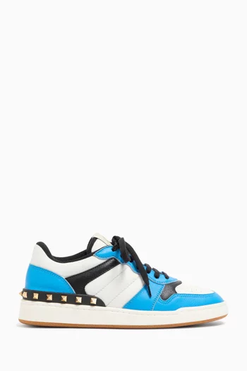 Freedots Two-Tone Sneakers in Leather