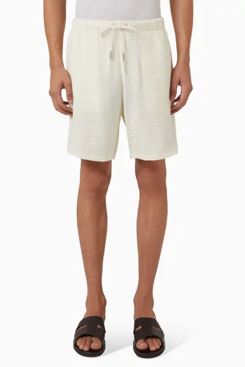 Ari Textured Shorts in Rayon Blend