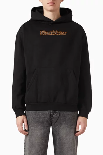 Leopard-logo Hoodie