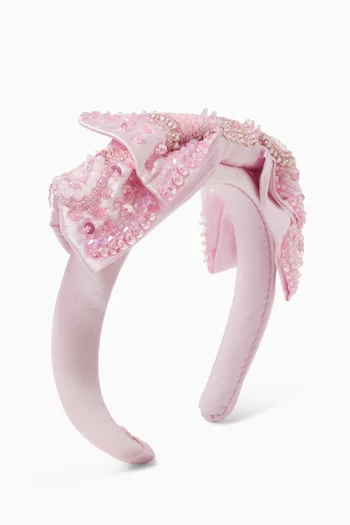 Summit Sparkle Headband in Satin