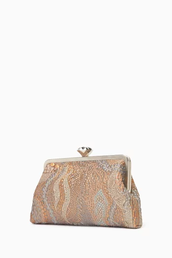 Small Celestial Brocade Clutch Bag