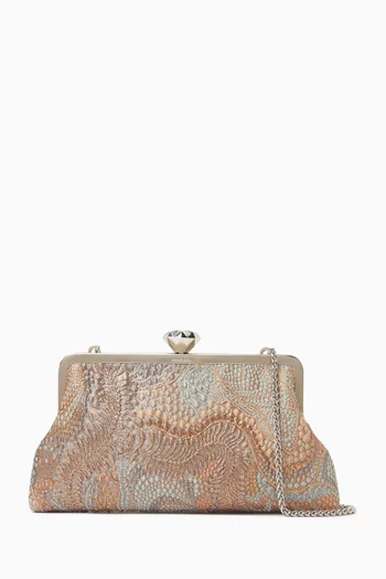 Small Celestial Brocade Clutch Bag