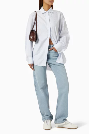 Chord Straight-fit Jeans in Denim