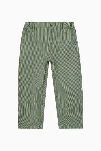 Luc Striped Pants in Organic Cotton