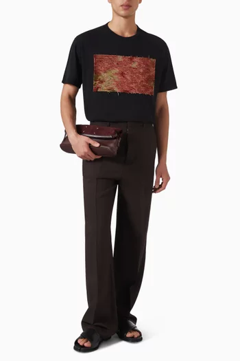 Tapestry Patch T-shirt in Cotton
