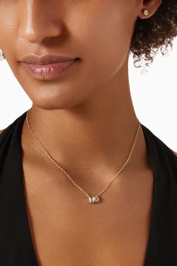 CZ Necklace & Earrings Set in Metal