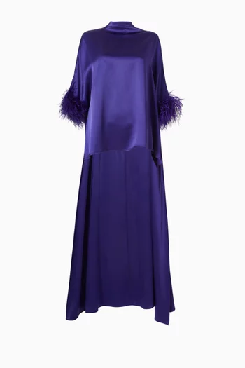Feather High-low Top in Satin