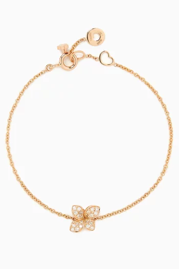 Petit Garden Diamond Bracelet in 18kt Rose Gold