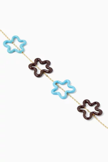 Four Flowers Bracelet in 9kt Gold