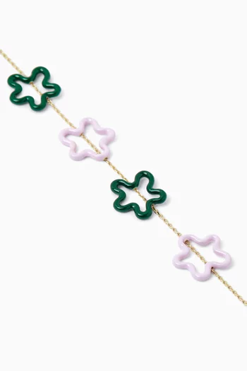 Four Flowers Bracelet in 9kt Gold