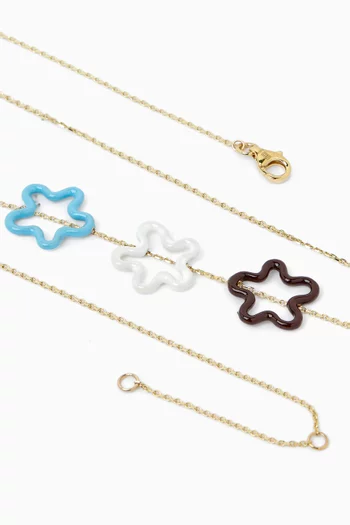 Three Flowers Bracelet in 9kt Gold