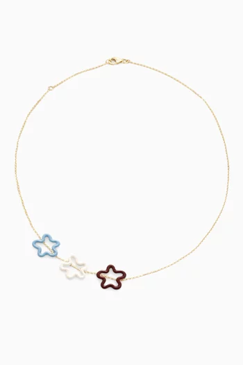 Three Flowers Bracelet in 9kt Gold