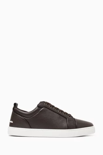 Louis Jr Canopy Sneakers in Grained Leather