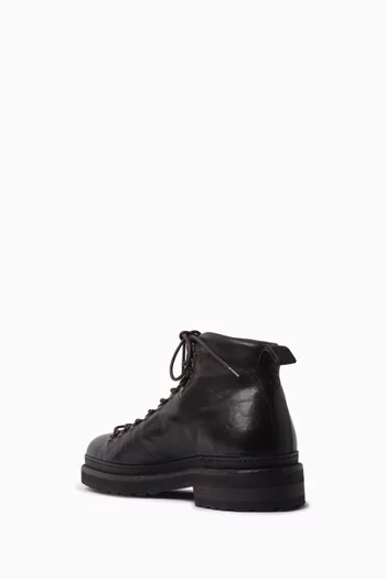 Bellagio Lace-up Hiker Boots in Leather