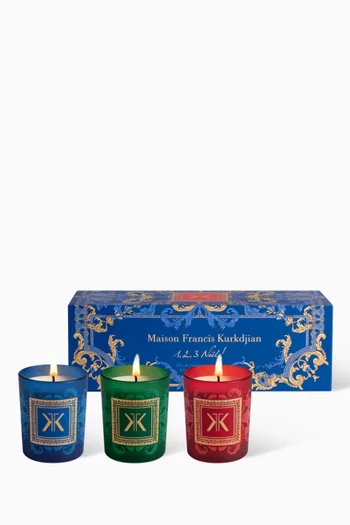 1, 2, 3 Noël! Limited Edition Trio of Scented Candles, 3 x 75g