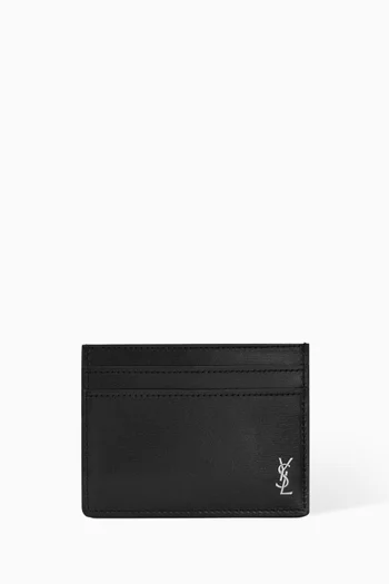 Tiny Cassandre Card Case in Matte Calfskin