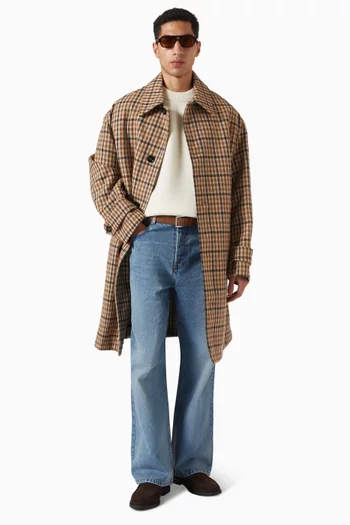 Ami de Coeur Knit Patch Sweater in Wool