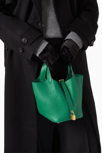 Unused Picotin Lock 18 Bag in Clemence Leather