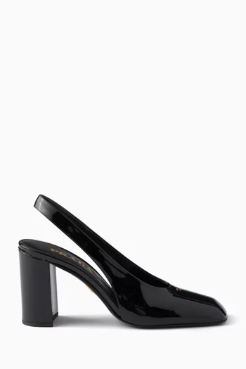 Slingback Pumps in Patent Leather