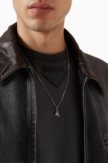 Enamelled Necklace in Metal