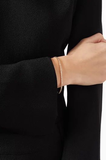 Gleam Tennis Bracelet in 18kt Gold-plated Brass