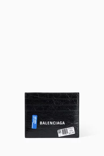 Shopper Large Card Holder in Arena Lamskin