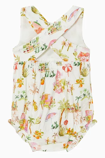Paradiso Woven Bodysuit in Cotton