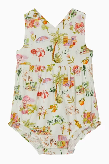 Paradiso Woven Bodysuit in Cotton