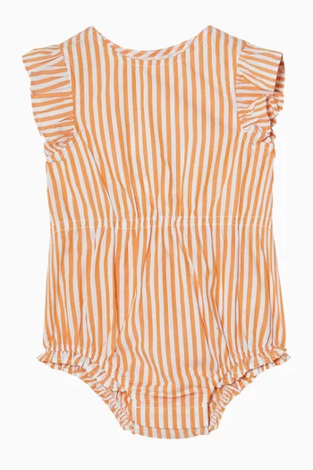Paradiso Woven Stripe Bodysuit in Cotton