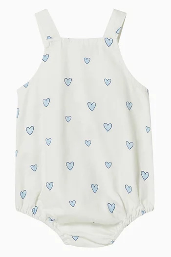 Piccolina Hearts Bodysuit in Cotton & Lyocell