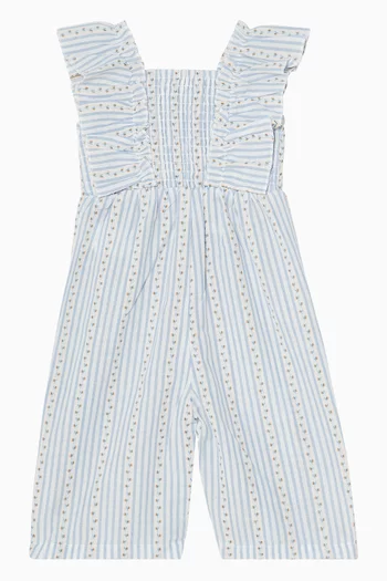 Piccolina Stripe Romper in Cotton
