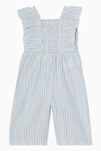 Piccolina Stripe Romper in Cotton