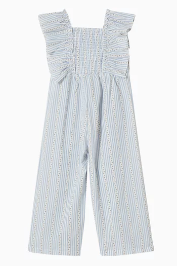 Piccolina Stripe Romper in Cotton