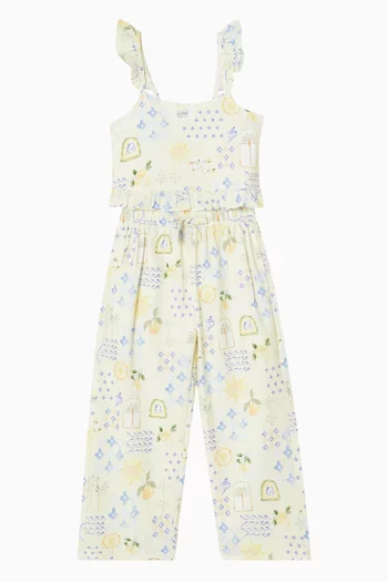 Piccolina Wide-leg Pants in Cotton