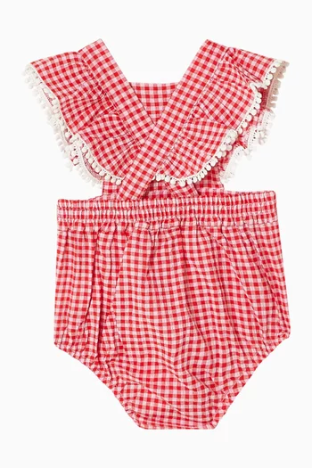 Sundae Gingham Bodysuit in Cotton-blend