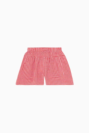 Sundae Gingham Shorts in Cotton-blend