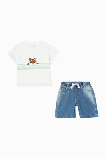 Fox Shorts in Denim