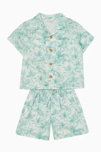 Casablanca Palm-print Shirt