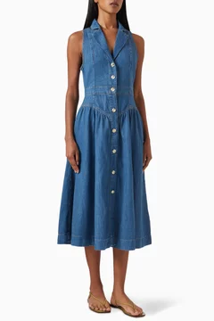 reformation ellison denim dress Reformation Ellison Denim Dress - Blue