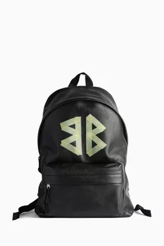 Buy Balenciaga Black Explorer Backpack in Grained Calfskin For Men