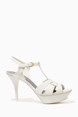 White ysl tribute hotsell heels