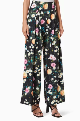 Buy Stine Goya Multicolour Lolle Poppy Floral Pants for Women in ...